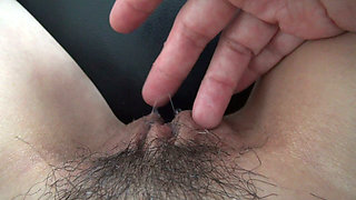 Looking Down at an Erect Clitoris From One's Own Perspective