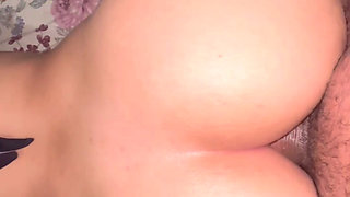 My husband breaks my ass with his big cock