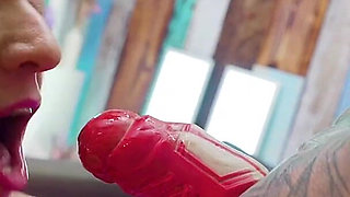 Hardcore Tattoo Dominatrix Uses My Holes!