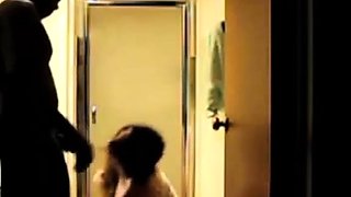 Hot Girl Swings into Interracial Homemade Sex