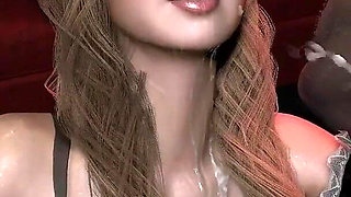 Gangbanging a Sexy Asian Maid in a Fousome