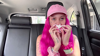 Blowing My Nose in the Car POV Digging for Gold Boogers