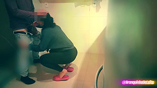 Hotwife Kitchen Quickie - Blowjob and Standing Fuck Ends in Her Mouth