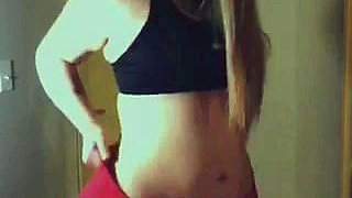 Amazing blonde german webcam milf high heel masturbation