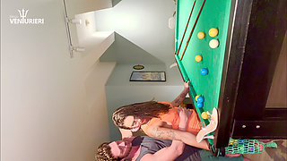 I WENT TO TEACH MY STEPDAUGHTER TO PLAY POOL, I THINK I'M IN LOVE WITH HER NOW