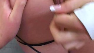 Big boobs amateur brunette girlfriend first time anal sex
