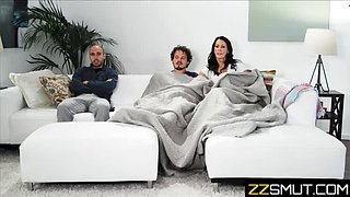 Reagan Foxx Sneaky StepMom Fucks StepSon Next to StepDad