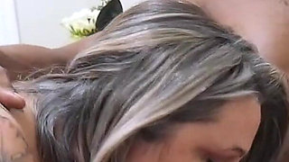 Tattooed MILF Takes Massive BBC Deep in Hot Tub