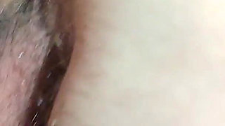 Blowjob in a Condom and Licking the Balls