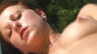 Amateur Babe From Germany Plays with Her Pussy at Pool