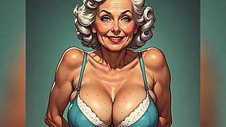 Retro Pinup Bra and Panties Art