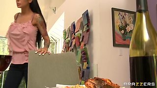 Brunette Action With Playful From Exxtra - Angelina Valentine