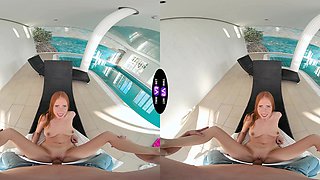 Redheaded vixen goes doggy in HD POV gloryhole