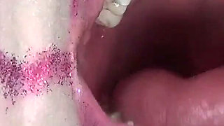 Evil Sexy Clown Swallows Hundreds of Gummy Bears!!