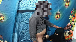 Muslim girl was doing hand job and fucked hard by uncut
