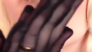 Asmr: Mesh Gloves. (no Talking) Hot MILF Slowly Sfw Video