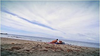 Tasha Sinz Gives A Random Stranger A Handjob At The Nudist Beach