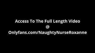 Naughty Nurse Roxanne Pizza Delivery Dare Creampie - Amateur Brunette MILF Fucked Hard