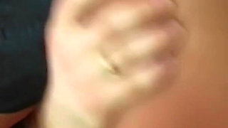 Blonde Big Tits MILF Tia Layne Rides Her Studs Big White Cock and Gets Her Nylons Covered in Cum