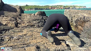Triple Wetsuit Layer Fetish Vibrator Cum Play in Full Neoprene