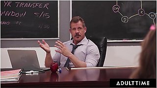 Naughty Petite Squirter Rose Carter Splashes Her Wet Pussy On Teacher During Detention
