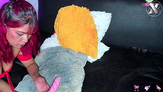 Giant Dildo Destroying Her Virgin Pussy