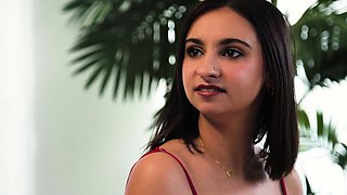 Disguised Janitor Tricks Client into Oily Lesbian Threesome