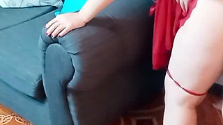 Hot Babe Doggy Style on the Couch Her Tits Bouncing Wildly