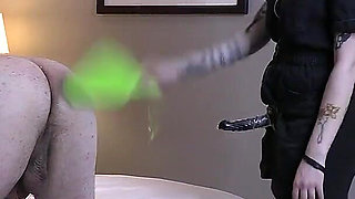 Pegged and Spanked by Emo Neighbour