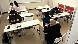 Amateur Asian College Teen Gives Blowjob