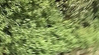 Nasty German teen gets DPed in hot outdoor threesome