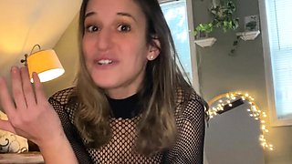 Blonde tight pussy babe solo toy fun in glamour masturbation