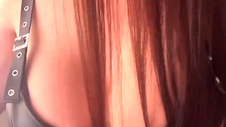 My neighbor fondles her tits and pussy