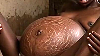 Poor 9-month Pregnant Woman Cums Uncontrollably and Craves a Cock in Her Loose Pussy
