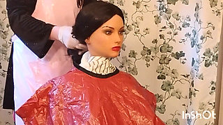 Emma the barberette shows off her capes