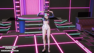 MMD HWASA - NA - Akali Sexy Kpop Dance League of Legends Hentai Uncensored 4K 60FPS