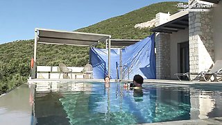 Glamour Mugur and Julia North - pool action - Mugur Porn