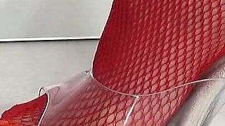 Housewife in Red Stockings