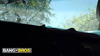Bangbros - izzy rae takes the famous bus rail and gets deeply opened up by rocket powers