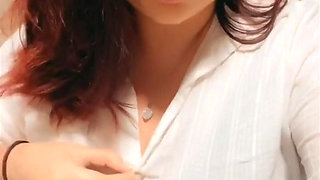 Watch Me Strip and Please Myself for You Watch as I Show You My Tits in My New Bra