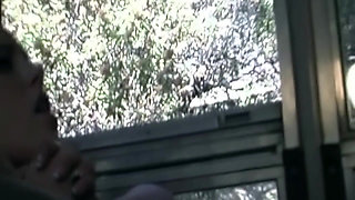 Mature Brunette MILF Sucks Cock and Gets Pounded in Bus