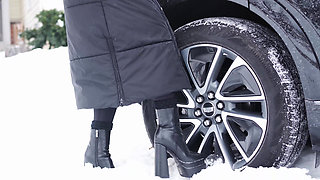 Help, My Car Is Stuck in the Snow.