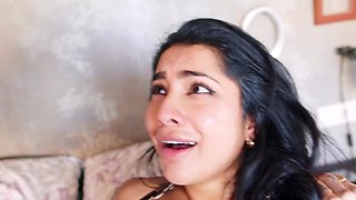 Arabic beauty Yasmina gets a wild double penetration and creampied finish