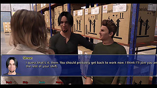 The office wife part 3: Stacy played with herself in the shower at work