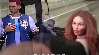 Taboo University - Super hot Punk Woman Gives Me a Hj Inwards a Public Bus - THREE DIMENSIONAL Porno Games