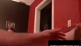 Richardâs soft dick hardens with intense strokes