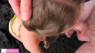 Secret Beach Girlfriend Rough Face Fuck And Facial Cumshot