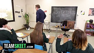 Team Skeet featuring Mike Mancini and Gracie Gates's teacher porn