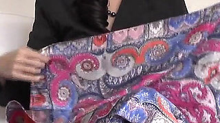 My Glossy Satin Scarves Are so Arousing! Lady Victoria Valente