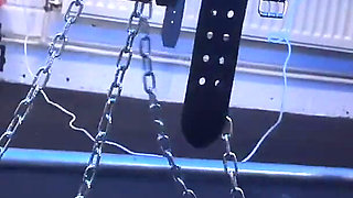 Hammering His Balls to the Wood Board, Fucking That Dick & Pissing on It (pov)